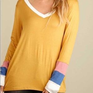 Mustard Long Sleeve Tee